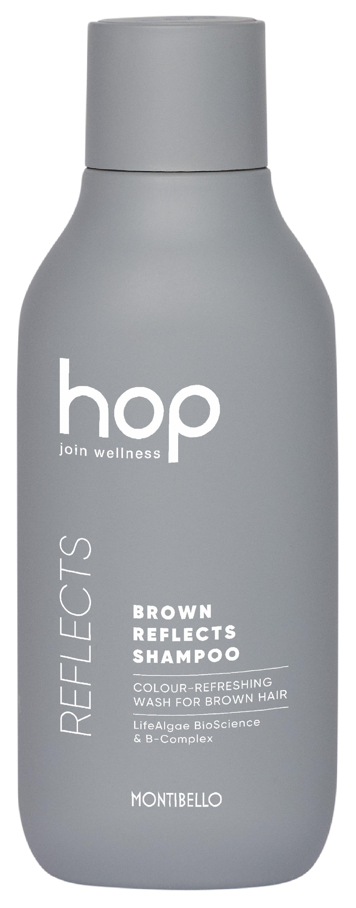 HOP Colour Boost Brown Reflects Shampoo 300ml - The Hair Department