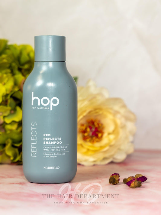 HOP Colour Boost Red Reflects Shampoo 300ml - The Hair Department