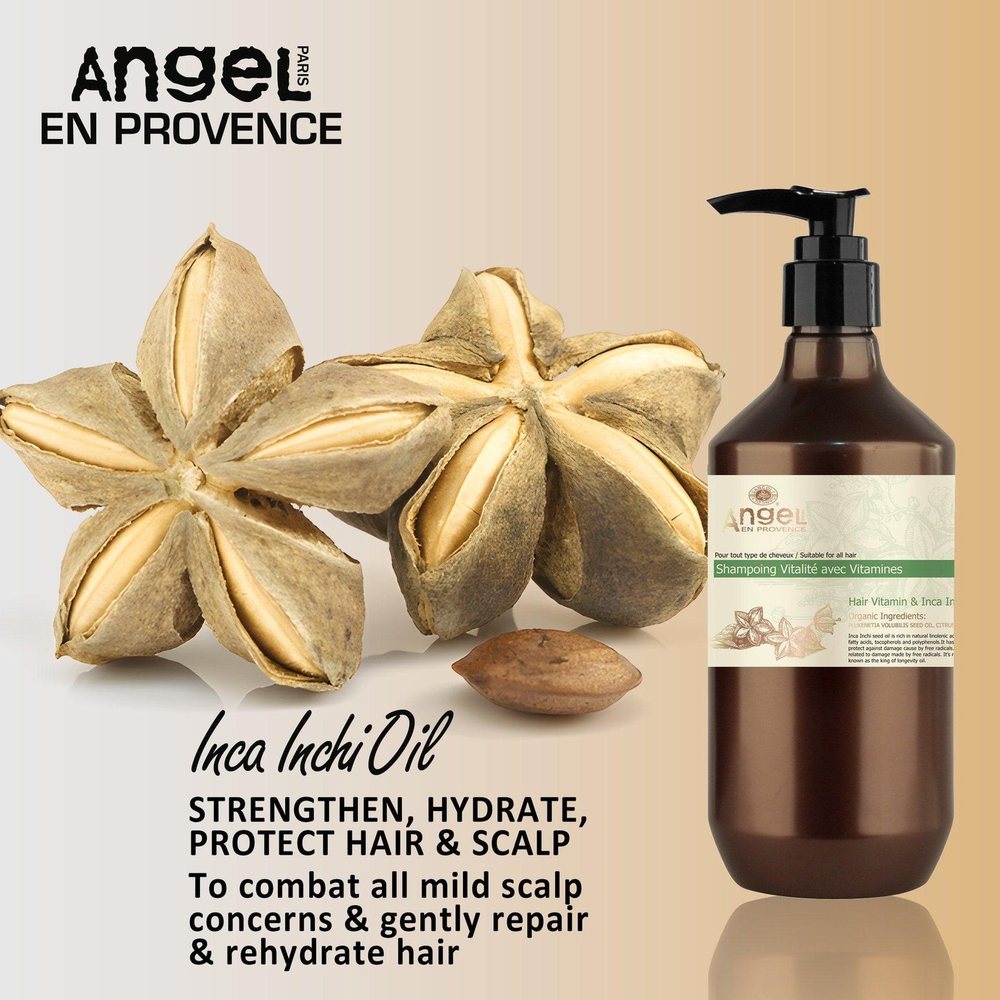 Angel En Provence Hair Vitamin & Inca Inchi Oil Shampoo - The Hair Department