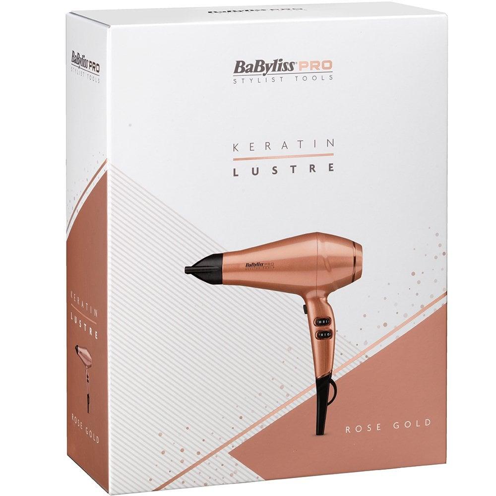 BABYLISS PRO KERATIN LUSTRE DRYER ROSE GOLD