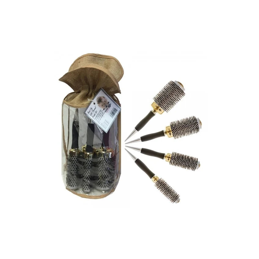 Head Jog Gold Thermo Brush Set 4 Brushes